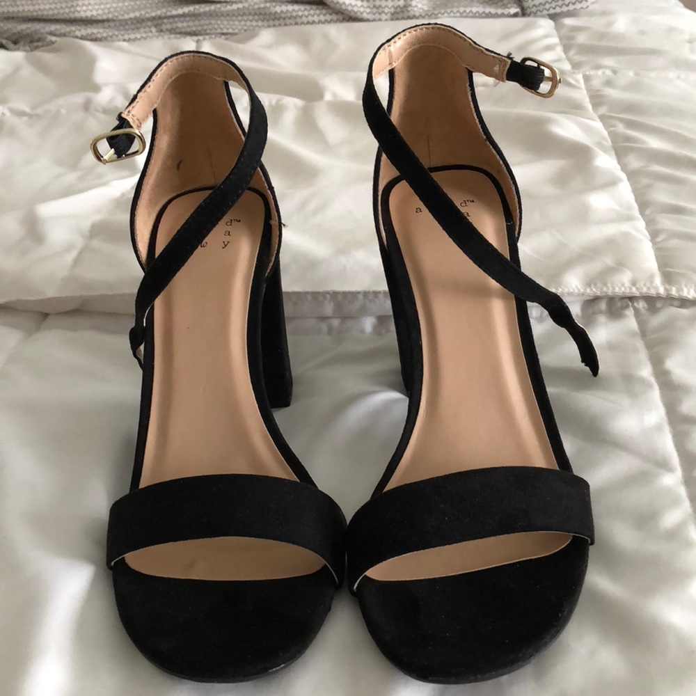Black Strappy Heels